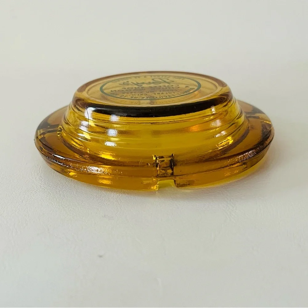 Perry's Amber Glass Ashtray